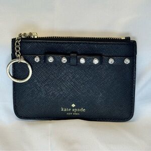 Kate Spade Laurel Way Jeweled Bitsy Card Holder / Coin Purse - Leather